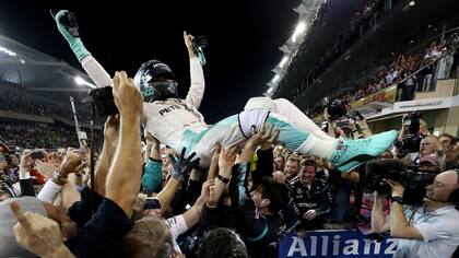 El festejo de Nico Rosberg