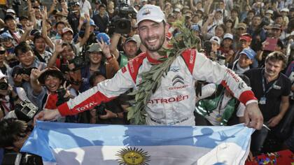 El festejo de Pechito tras su tercer título