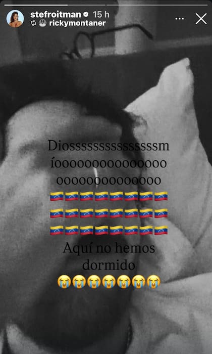 El festejo de Ricky Montaner por la captura de Maduro y el reposteo de su esposa, Stefi Roitman