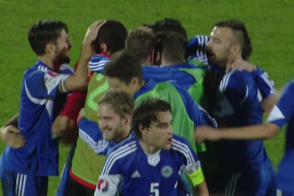 El festejo de San Marino, que empató 0-0