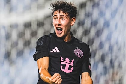 El festejo de Santi Morales, autor del primer gol de Inter Miami