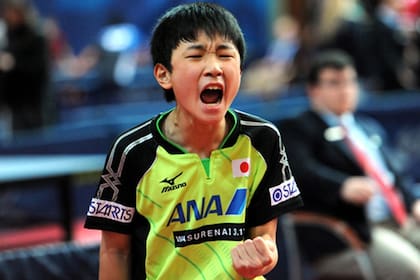 El festejo del joven japonés de apenas 12 años