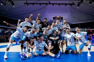 Argentina le ganó a EE.UU. en la Nations League de voley un partido maratónico que tuvo el set más largo de la historia