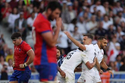 El festejo del seleccionado de Inglaterra frente a un Chile que se vio desbordado en su tercer partido el Mundial de Francia 2023.