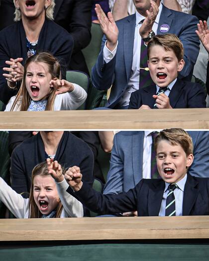 El festejo desaforado del príncipe y la princesa de Gales (Foto: @ESPNUK)