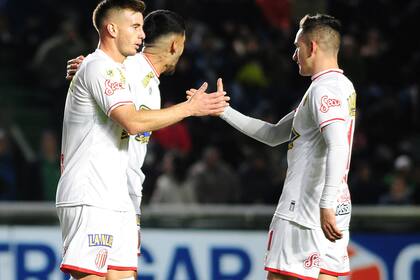 El festejo el gol de Barracas