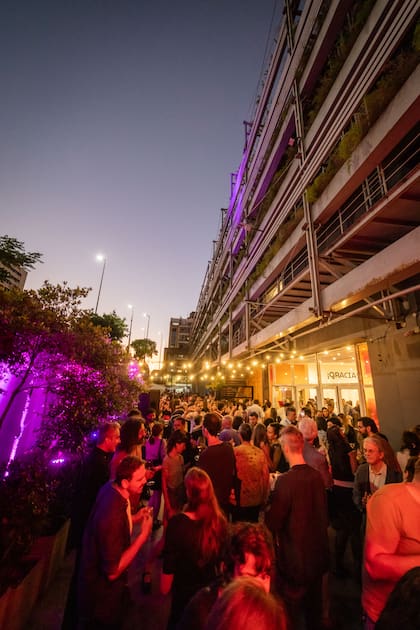 El festejo en el Patio Moderno.