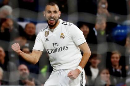 El festejo gol de Benzemá