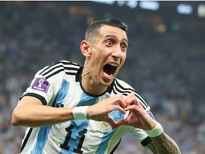 El festejo inolvidable de Di María en la final del Mundial