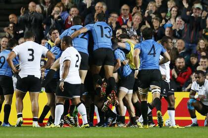 El festejo uruguayo por el try