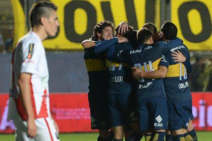 El festejo xeneize en San Juan