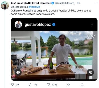 El filoso tuit de José Luis Chilavert contra Gustavo López por su comentario sobre Francella