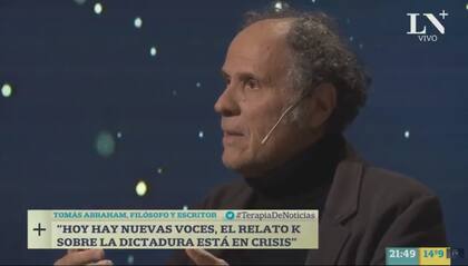 El filósofo y escritor Tomás Abraham