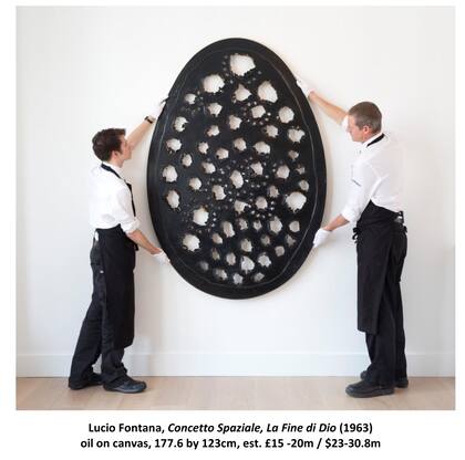 El fin de Dios, Lucio Fontana, 1963