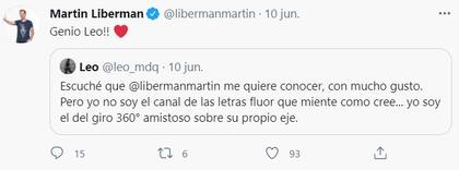 El final feliz de la historia entre Martín Liberman y Leo MdQ