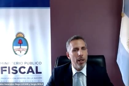 El fiscal Diego Luciani durante la última jornada de exposición del Ministerio Público.