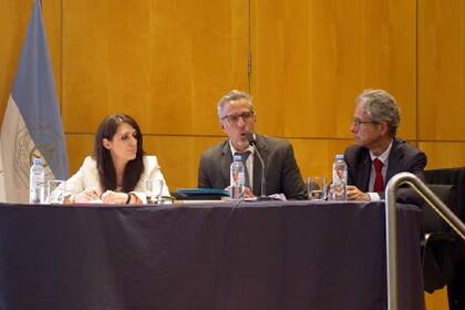 El fiscal Diego Luciani durante su exposición