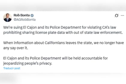 El fiscal general Rob Bonta detalló los operativos llevados a cabo en California