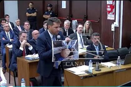 El fiscal Patricio Ferrari durante la primera audiencia del juicio