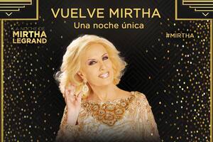 El flyer con el que se anunció el regreso de Mirtha Legrand a su programa de los sábados