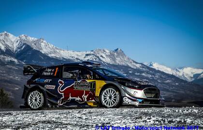 El Ford Fiesta WRC del campeón mundial de Rally Sébastien Ogier
