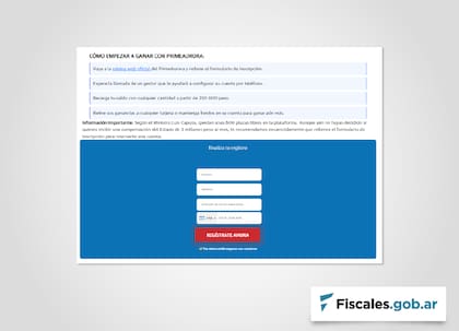 El formulario en línea por medio del cual los estafadores buscan obtener datos personales de las víctimas. Foto: UFECI