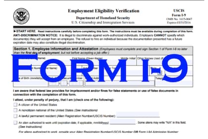 El formulario I-9 que los empleadores de Florida deberán completar
