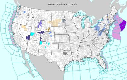 El FOX Forecast Center adelantó que una potente tormenta otoñal afectará a unas 40 jurisdicciones estatales
