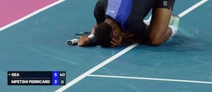 La insólita lesión de un tenista francés en el torneo de Montpellier, que lo obligó a abandonar