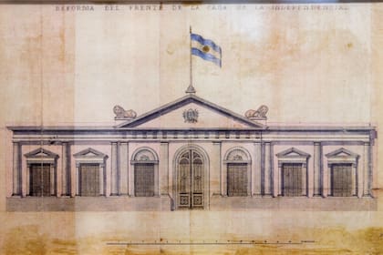 El frente de la casa a fines del siglo XIX