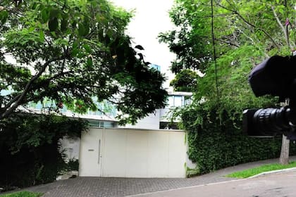 El frente de la casa de Valeria Mazza en San Isidro