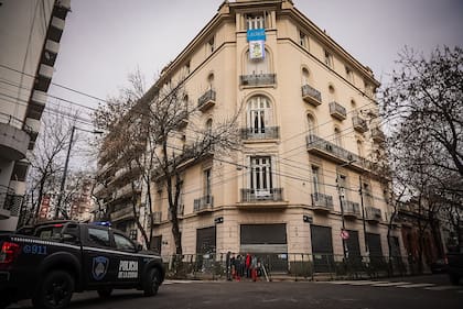 El frente del edificio de Cristina Kirchner