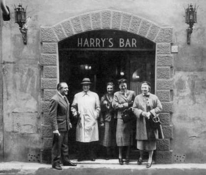 El frente del Harry's Bar, en Venecia