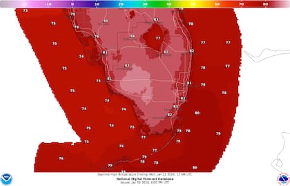 El Frente frío traerá un descenso en la temperatura al sur de Florida