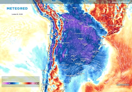 El frente polar dijo presente en la Argentina y diversos países limítrofes