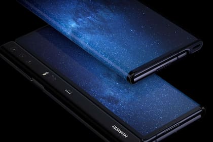 El frente y el dorso del Huawei Mate X