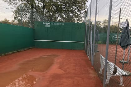 El frontón del Old Boys de Basilea, donde alguna vez Federer ensayó sus golpes.