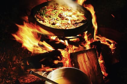 El fuego argentino ardió entre las montañas...