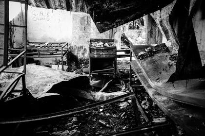 El fuego consumió el Refugio Neumeyer.