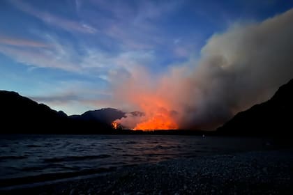 El fuego en el Parque Nacional Los Alerces