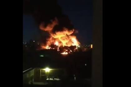 El fuego provocó un colapso en la estructura del lugar
