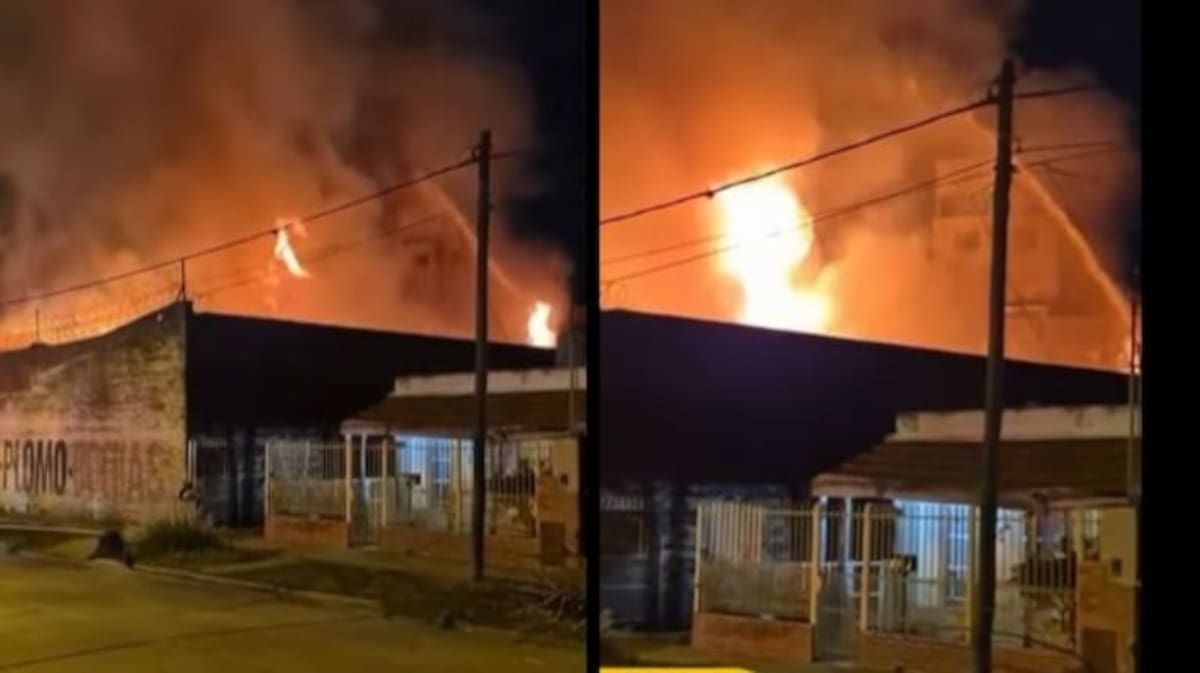 Houve um incêndio no armazém de paletes em San Martin. os vizinhos e a casa de repouso foram evacuados.