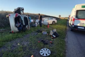 El fuerte choque que tuvo lugar sobre la Ruta Nacional 22.