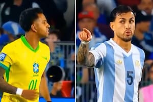 El fuerte cruce entre Rodrygo y Leandro Paredes
