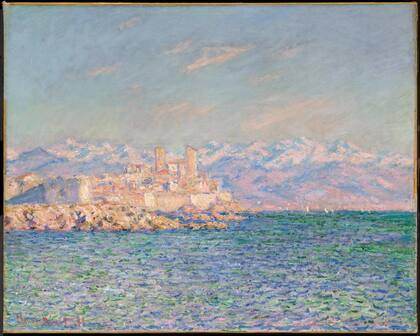El fuerte de Antibes, óleo de Claude Monet.