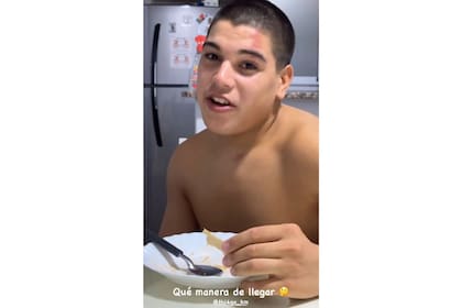 El fuerte golpe de Thiago Medina en medio de un partido de fútbol