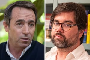 El fundador de Mercado Libre, Marcos Galperín, junto al experto en cripto y programador, Santiago Siri