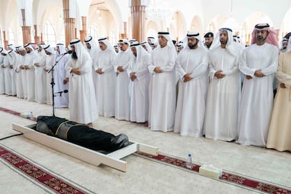 El funeral de Al-Qasimi, el miércoles pasado en Emiratos Árabes Unidos