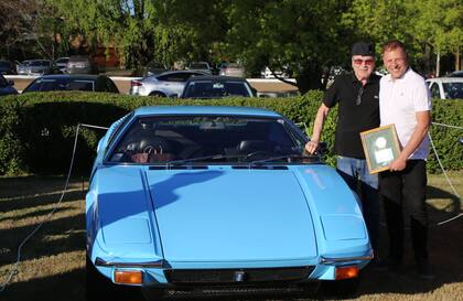 El ganador como Mejor Contemporaneo Europeo fue este De Tomaso Pantera GTS de 1972, de Fernando Gioia