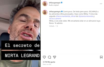 El gastroenterólogo Facundo Pereyra recomienda comer vegetales y alimentos fermentados